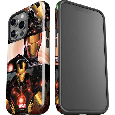 Marvel Iron Man Three Panel iPhone 15 Pro Impact Case